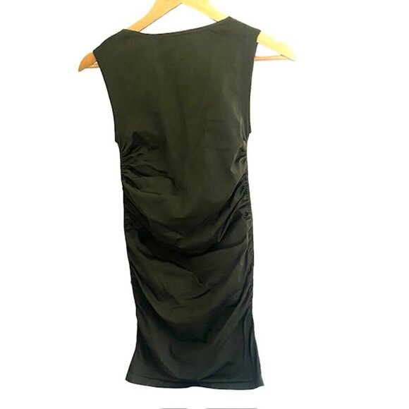 Blanqi Olive Sleeveless Maternity Tank Dress S/M - Picture 4 of 5